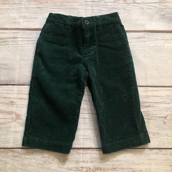 Baby Boy Polo Ralph Lauren Emerald Green Corduroy Pants, Size 12 Months - Picture 1 of 11